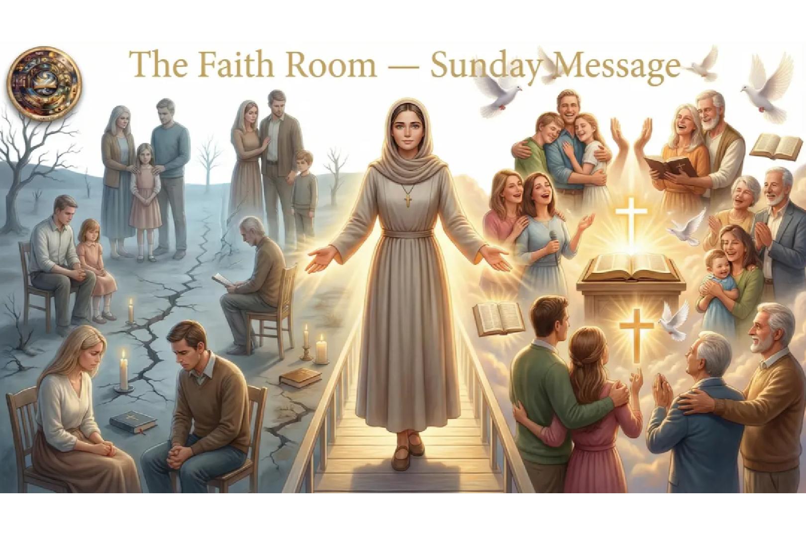 Faith-based Sunday message testimony illustration representing God’s presence, teaching, and spiritual discernment through life experience